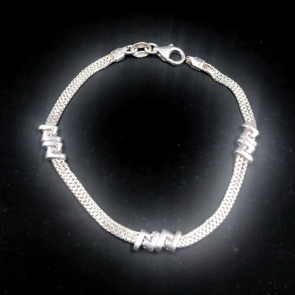 Vintage Nicol Preziosi Sterling Silver Bracelet